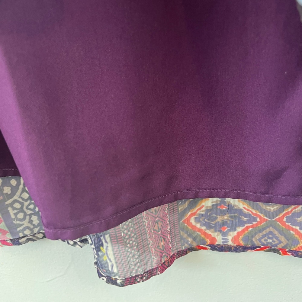 Soft Surroundings All Together Patchwork Boho Tunic Top SZ M Beading Embroidery - Picture 7 of 9